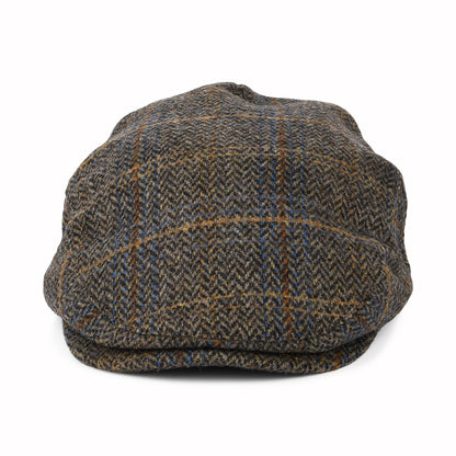 Casquette Plate à Carreaux et Chevrons Hooligan noir délavé-marron BRIXTON