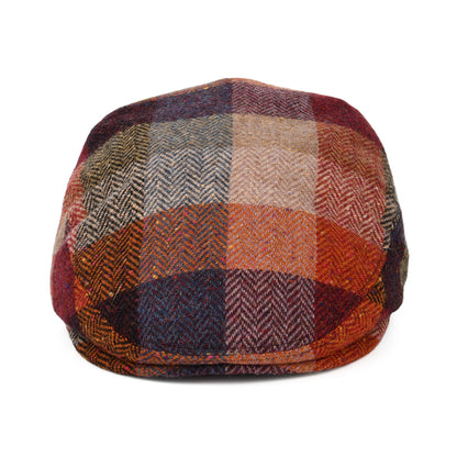 Casquette Plate en Tweed du Donegal Patch à Chevrons multicolore CITY SPORT