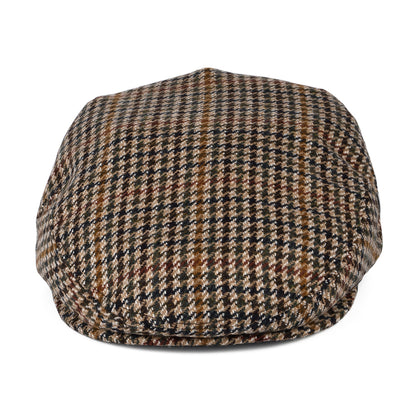 Casquette Plate Pied-de-Poule en Laine et Cachemire camel CITY SPORT