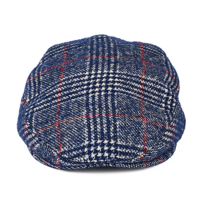 Casquette Plate Prince-de-Galles en Laine Vierge bleu CITY SPORT