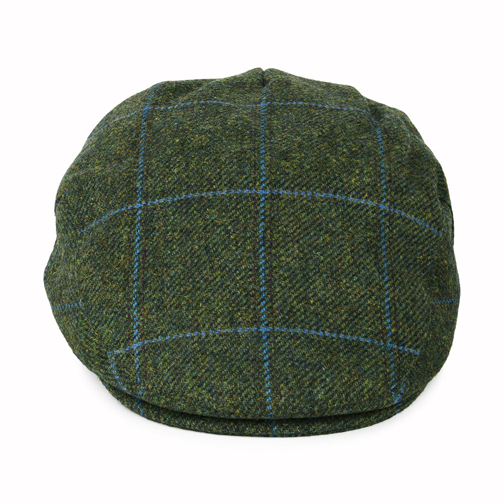 Casquette Plate Imperméable à Carreaux vert-bleu FAILSWORTH