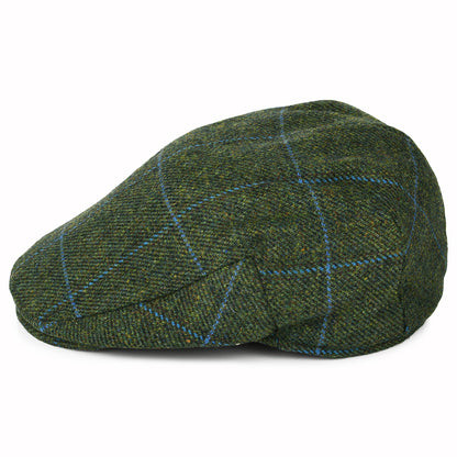 Casquette Plate Imperméable à Carreaux vert-bleu FAILSWORTH