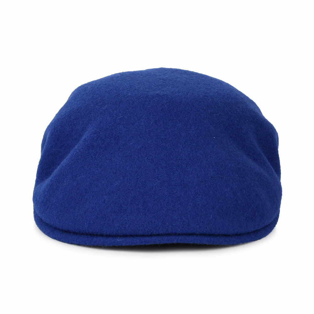 Casquette Plate en Laine 504 bleu moyen KANGOL