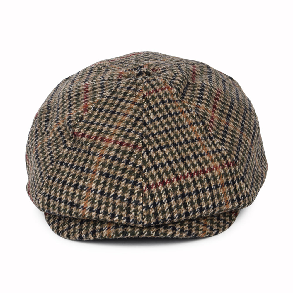 Casquette Gavroche Pied-de-Poule Brood olive-beige-noir BRIXTON