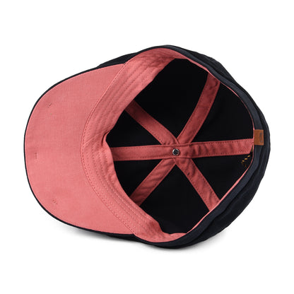 Casquette Gavroche en Toile de Coton Hudson bleu marine-saumon FAILSWORTH