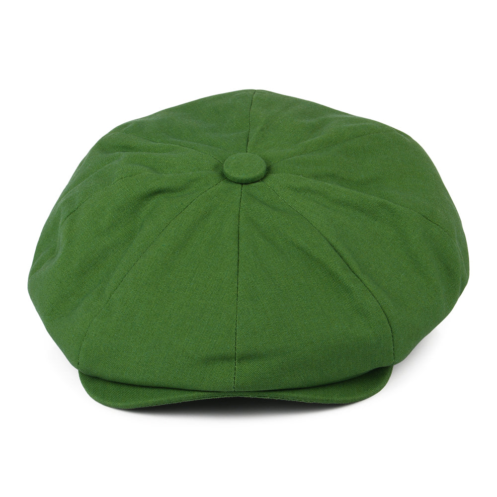 Casquette Gavroche à 8 Pans en Coton et Lin vert CHRISTYS