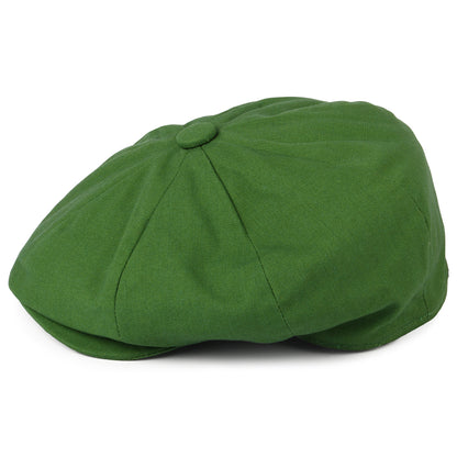 Casquette Gavroche à 8 Pans en Coton et Lin vert CHRISTYS