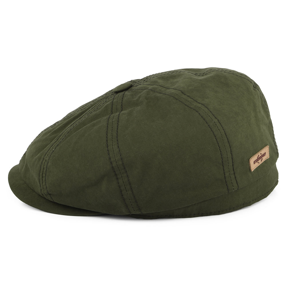 Casquette Gavroche en Coton Ciré Hydrofuge Hatteras olive STETSON