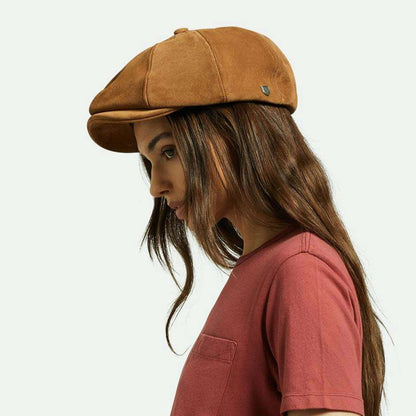 Casquette Gavroche en Daim Brood Reserve toffee BRIXTON
