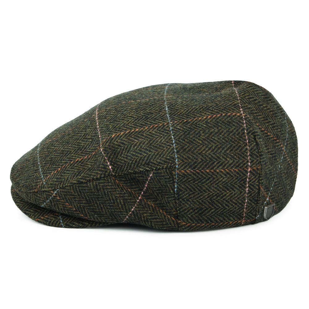 Casquette Plate à Carreaux et Chevrons Hooligan bronze-noir BRIXTON