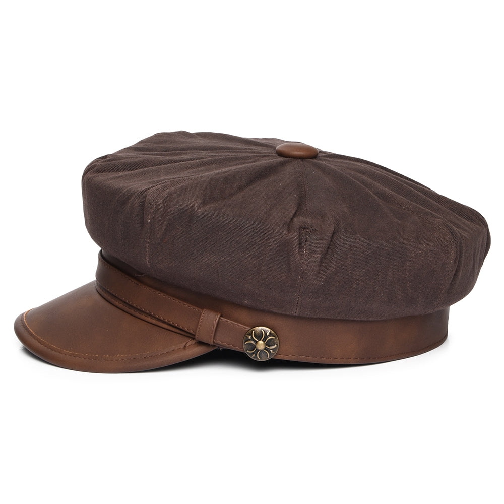Casquette de Motard Rebelle marron JAXON & JAMES
