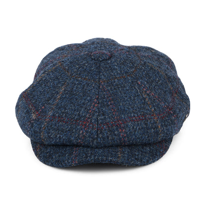 Casquette Gavroche en HARRIS TWEED à Carreaux Carloway denim-multicolore FAILSWORTH