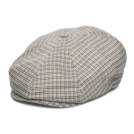 Casquette Gavroche Légère Pied-de-Poule Brood blanc cassé-noir-gris BRIXTON