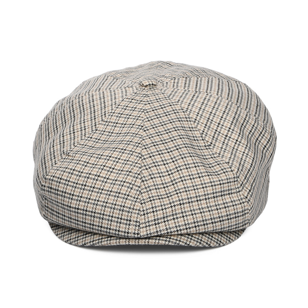 Casquette Gavroche Légère Pied-de-Poule Brood blanc cassé-noir-gris BRIXTON