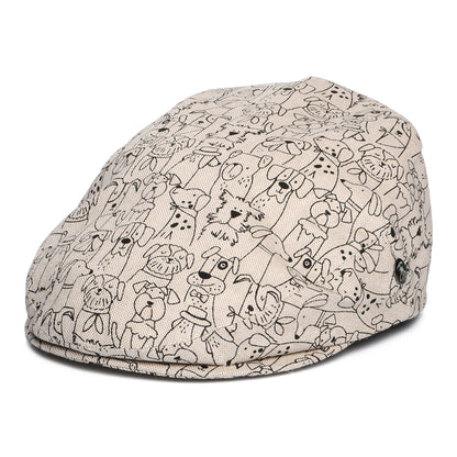 Casquette Plate en Coton Nos Amis Les Chiens naturel CITY SPORT