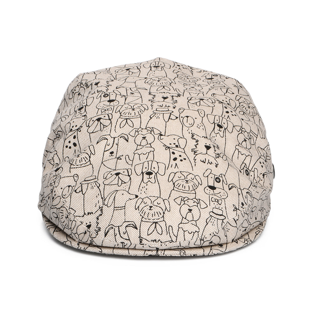 Casquette Plate en Coton Nos Amis Les Chiens naturel CITY SPORT