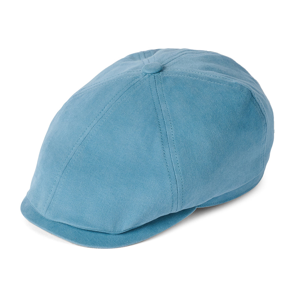 Casquette Gavroche en Toile de Coton Hudson bleu ciel-sauge FAILSWORTH