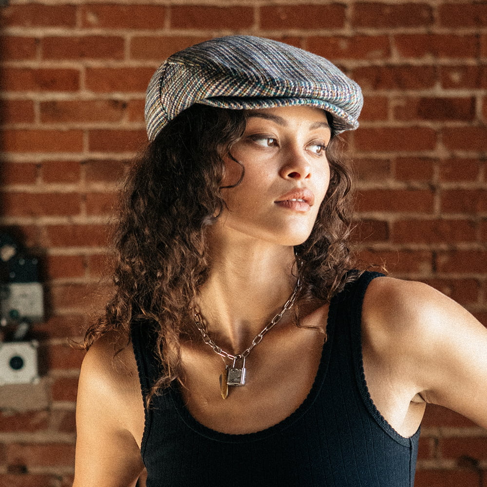 Casquette Plate Micro Pied-de-Poule Hooligan multicolore BRIXTON