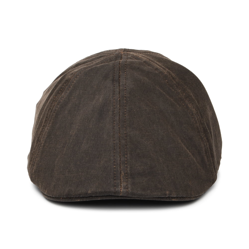 Casquette Plate Bec-de-Canard à Effet Usé marron STETSON