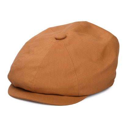 Casquette Gavroche en Lin Gatsby terracotta DENTON