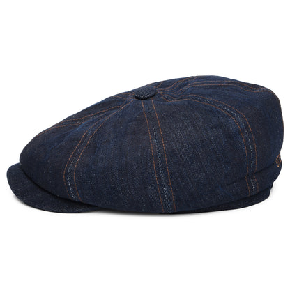 Casquette Gavroche en Denim Éco-Responsable Hatteras bleu STETSON
