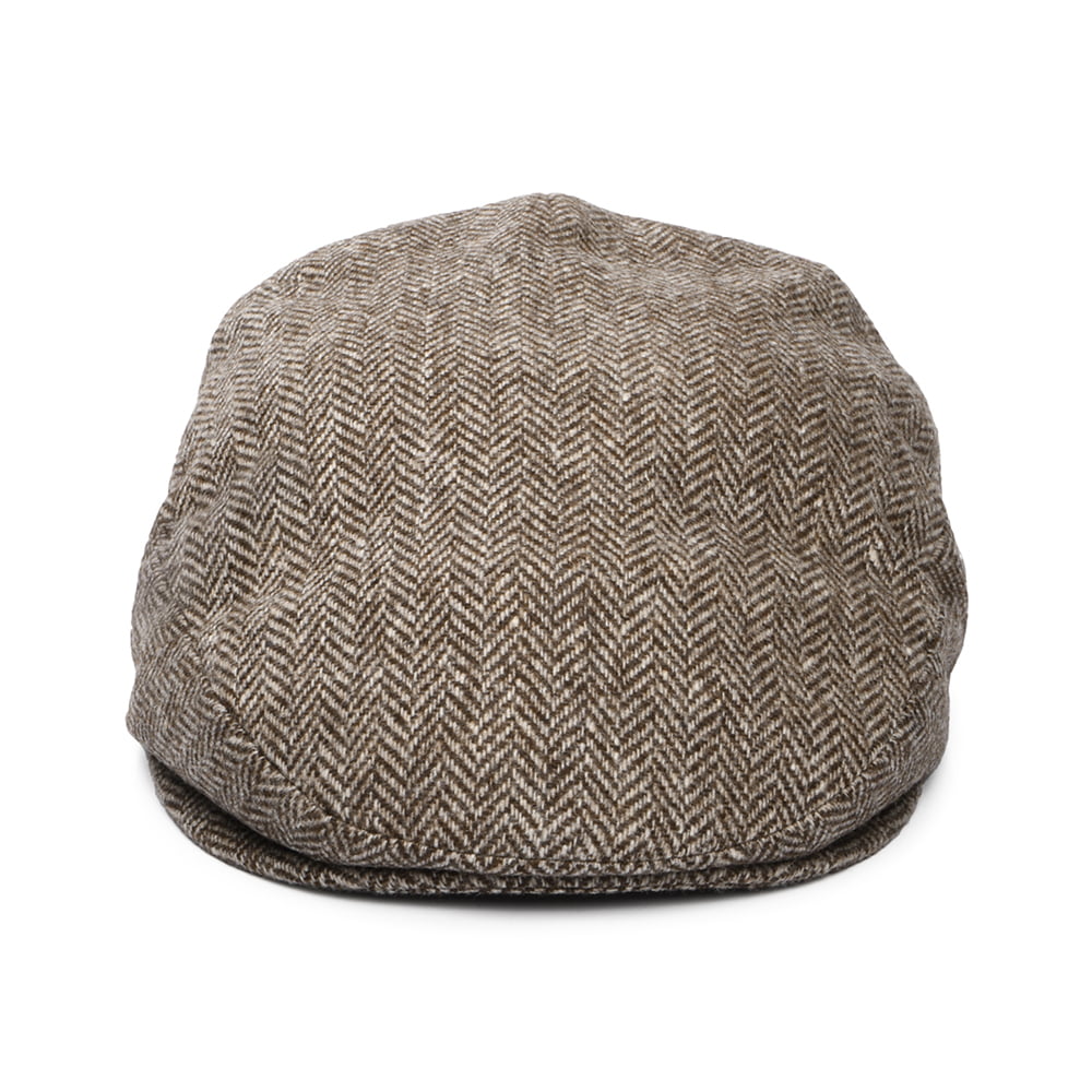 Casquette Plate en Laine Mérinos Bio Hydrofuge marron CITY SPORT