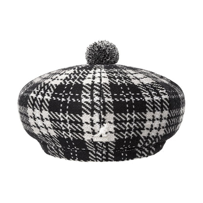 Casquette Plate à Pompon New Heritage noir-gris KANGOL