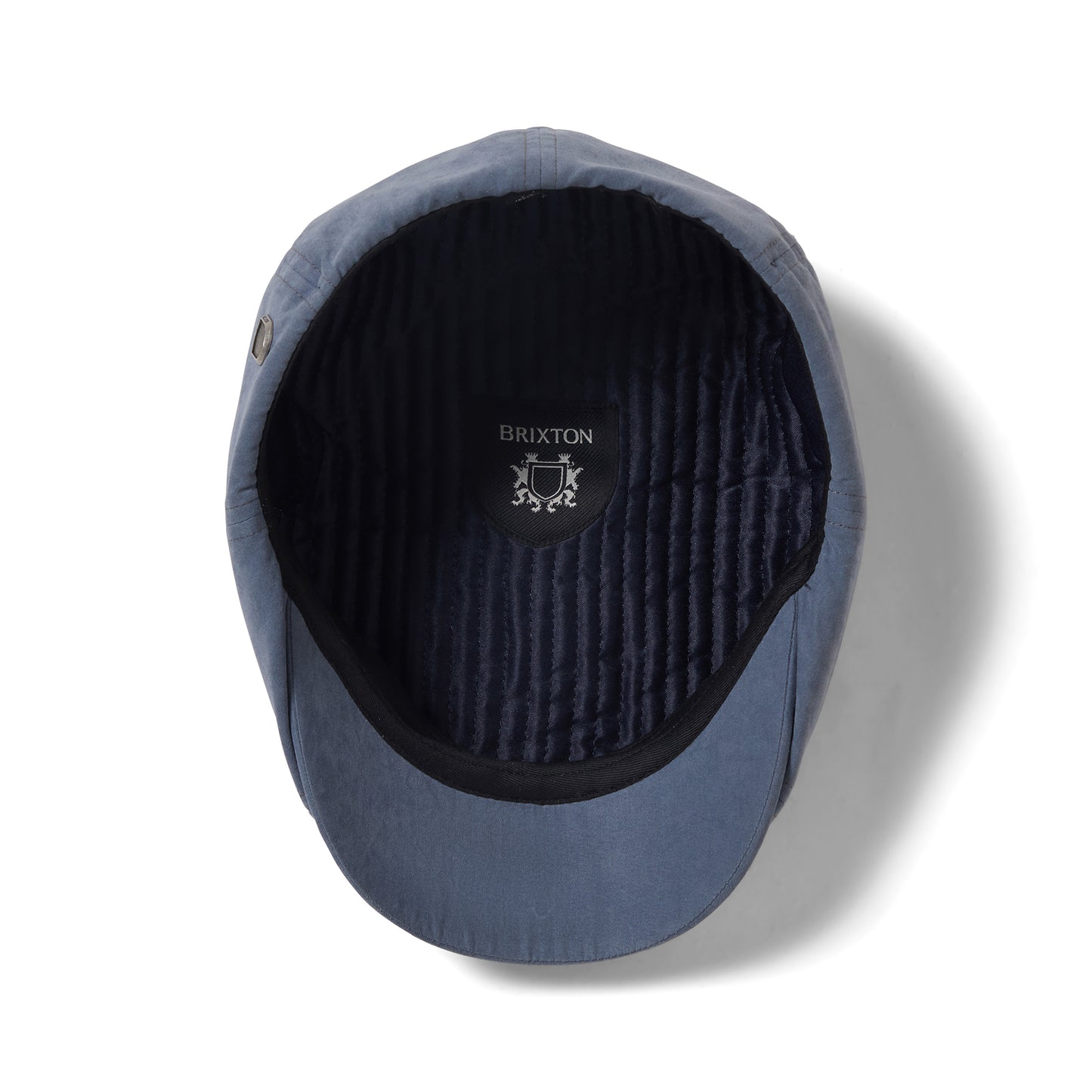 Casquette Gavroche en Satin Brossé Brood bleu ardoise BRIXTON
