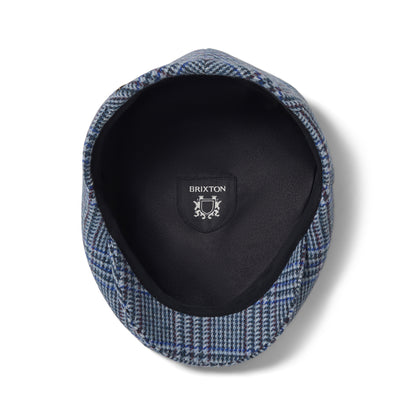 Casquette Plate Légère Prince-de-Galles Hooligan bleu glacé-bleu roi BRIXTON