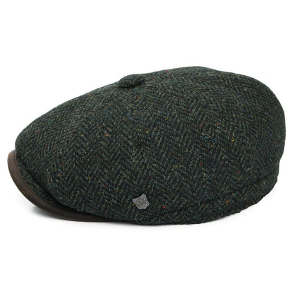 Casquette Gavroche en Laine Britannique à Chevrons Shelby forêt FAILSWORTH
