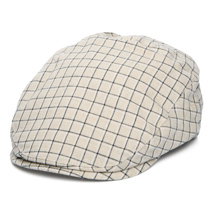 Casquette Plate en Coton et Lin Liam beige BAILEY