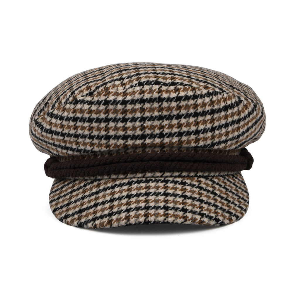 Casquette de Marin Pied-de-Poule sable-marron-orange BRIXTON