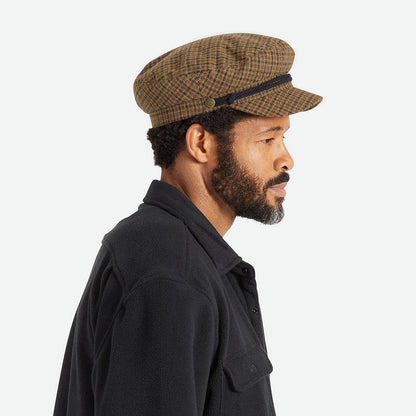 Casquette de Marin Pied-de-Poule caramel-noir BRIXTON