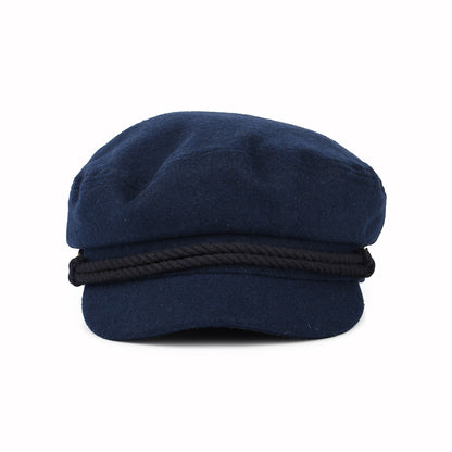 Casquette de Marin en Laine Mélangée bleu marine délavé BRIXTON
