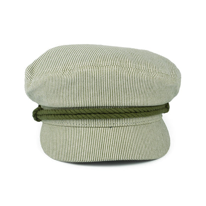 Casquette de Marin à Rayures olive-crème BRIXTON