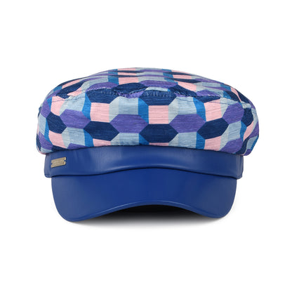 Casquette de Marin Graphique violette-bleu SEEBERGER