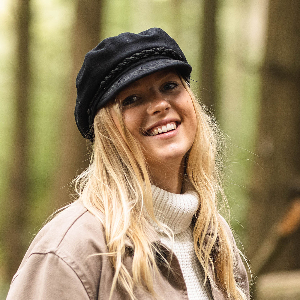 Casquette de Marin Grec en Laine noir JAXON & JAMES