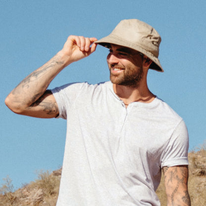 Chapeau Bob en Coton Pliable khaki JAXON & JAMES