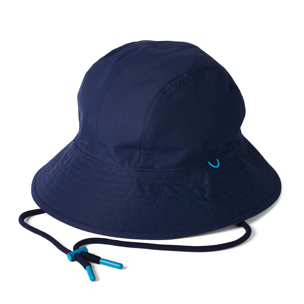 Chapeau Bob Réversible Glasto bleu marine-ambre FAILSWORTH