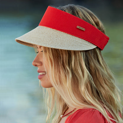 Visière Vesder rouge-naturel BARTS