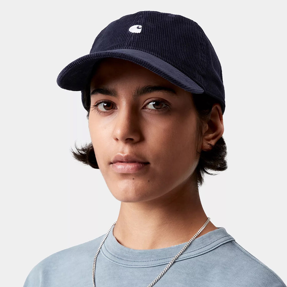 Casquette en Velours Côtelé Harlem bleu marine foncé CARHARTT WIP