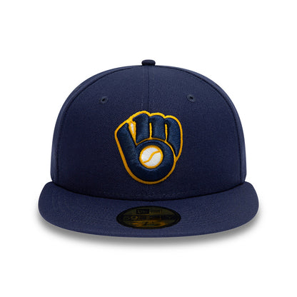 Casquette 59FIFTY MLB On Field AC Perf Milwaukee Brewers bleu marine NEW ERA
