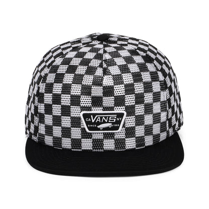 Casquette Trucker en Maille à Carreaux Full Patch noir-blanc VANS