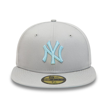 Casquette 59FIFTY MLB League Essential New York Yankees gris clair-bleu clair NEW ERA