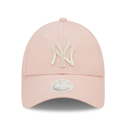 Casquette Femme 9FORTY MLB Metallic Logo New York Yankees rose clair-argenté NEW ERA