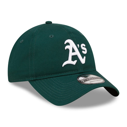 Casquette 9TWENTY Oakland Athletics MLB League Essential vert foncé-blanc NEW ERA