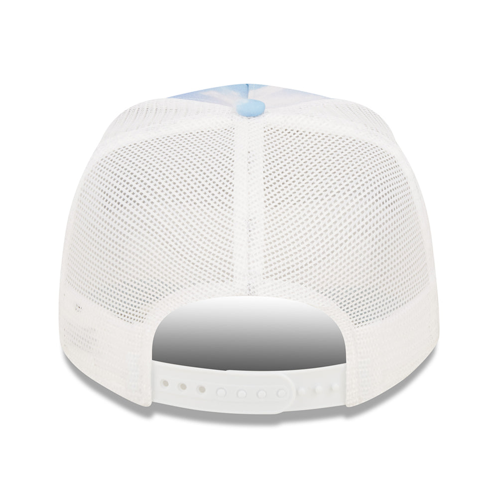 Casquette Trucker L.A. Dodgers MLB Cloud AOP A-Frame bleu clair-blanc NEW ERA