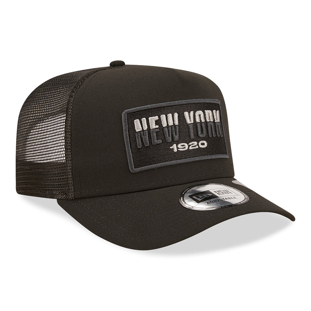 Casquette Trucker New York USA State A-Frame noir NEW ERA