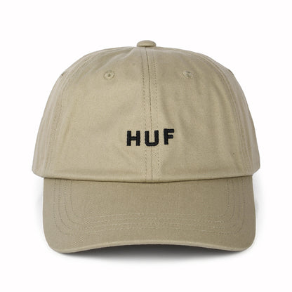 Casquette à Visière Incurvée en Coton Original Logo avoine HUF