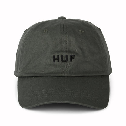 Casquette à Visière Incurvée en Coton Original Logo olive HUF